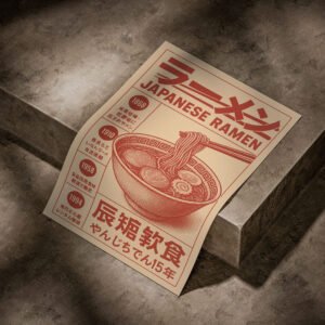 'Ramen Through the Ages' poster