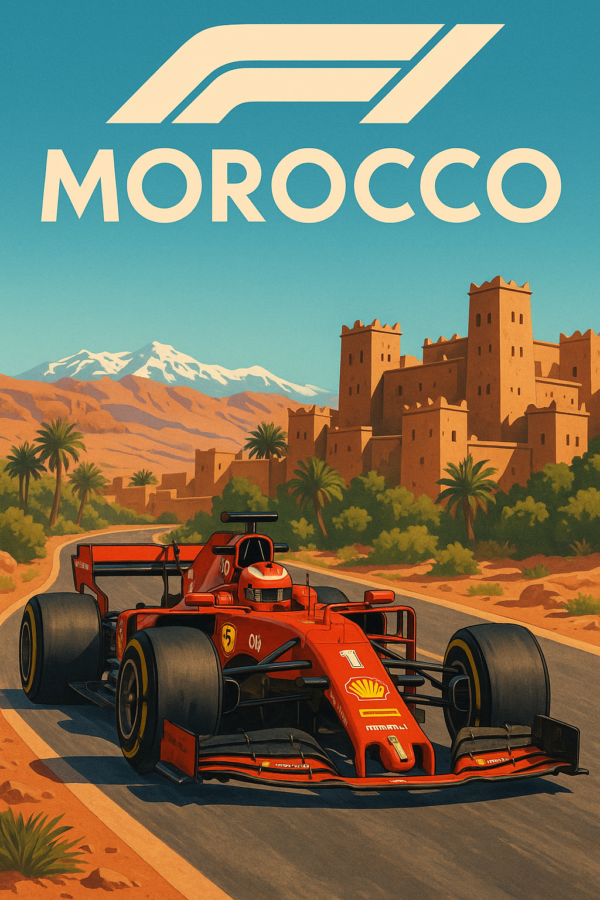 'F1 MOROCCO' poster